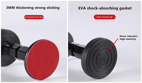 2 pieces of black adjustable threaded bed frame anti-shake tool, headboard anti-shake fixer to prevent loosening, protect the wall from impact, e