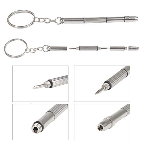 FOROREH Mini screws Glasses Screws Stainless steel Glass repair kit Screws, Micro screws Repair kit with screwdriver tweezers Glasses, sunglasses