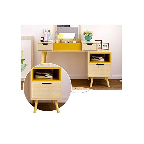 JYDQM Dressers For Bedroom Minimalist Nordic Style Makeup Table With Light Small Apartment Dressing Table Makeup