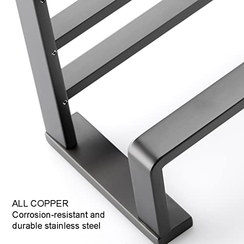 HIGOH Towel Racks,Bathroom Towel Rack Wall Mounted Towel Holder,High-End Towel Rack,Light Brushed Stainless Steel Simple Bath Towel Shelf Wall Mo