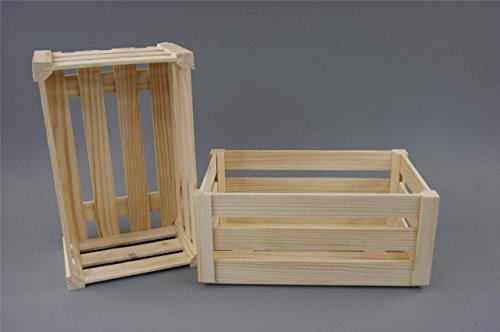 Decocraft WOODEN CRATE PLAIN WOOD DECOUPAGE BIG MAKE IT VINTAGE (PD31)