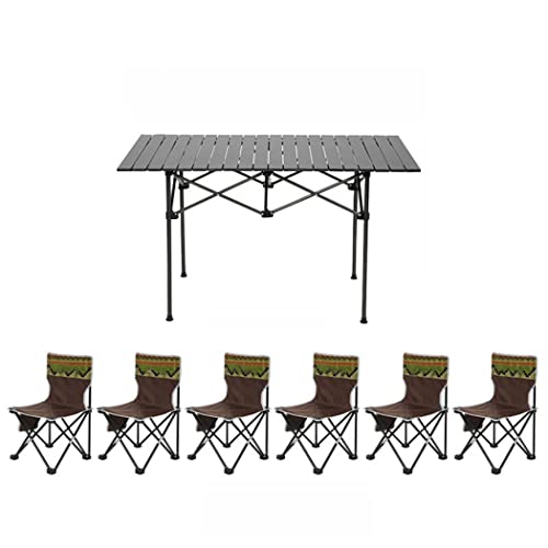 Outdoor Folding Table And Chairs Set,Aluminum Patio Table And Chairs Set,Portable Picnic Table,for Outdoor, Hiking, BBQ, Beach And Travel