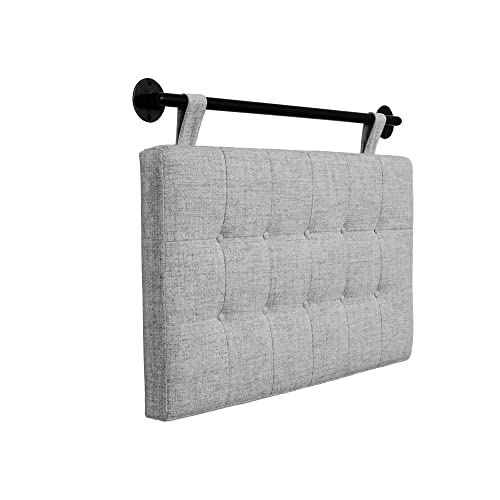 Nathan James Headboard, Metal Engineered Wood Fabric, Brown, Full