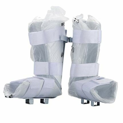 Comfort Universal Leg Support for Motorized Pedal Exerciser and Exercise Bike, White, 1 Pair