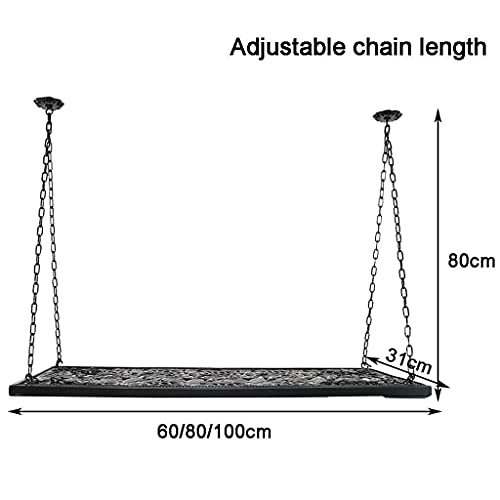 EYLINK Wine Racks,Ceiling Industrial Hanging Wine Glass Racks Stemware Holder Adjustable Height Decoration Shelf
