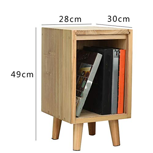 JYDQM All Solid Wood Bedside Cabinet, Narrow Mini Locker, Small Apartment Simple European Style Bedside Cabinet Solid Wood