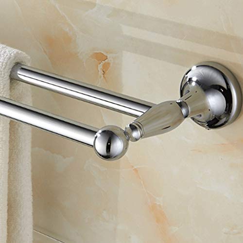 N/A Double pole Towel Rack Max Wall Mounted Anti Rust Stainless Steel Towel Holder Bathroom Kitchen Hardware Accessory