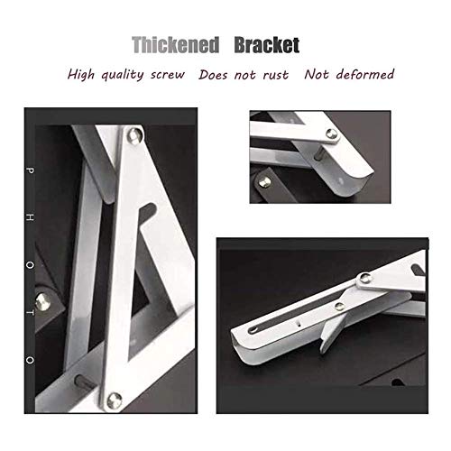 LEOSXA Tempered Glass Folding Wall Mounted Dining Table Space Saving Folding Convertible Desk OneColor-70 & times; 40cm