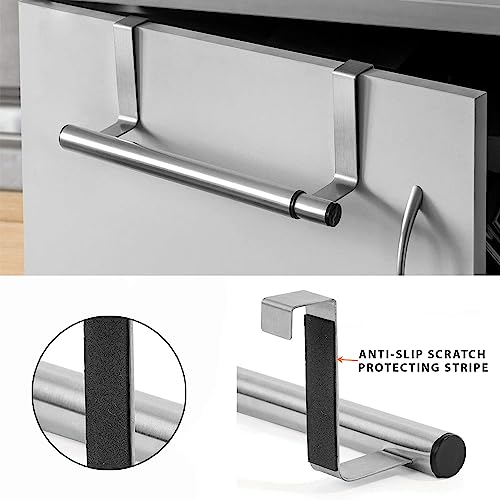 Extendable Over Door Towel Rack Stainless Steel Non-Slip Towel Holder Rack Bar For Kitchen And Bathroom (1 Piece)