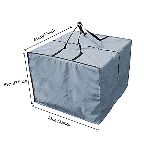 Garden Cushion Storage Bag, Heavy Duty Oxford Garden Cushion Protective Storage Bag Cover for Outdoor Furniture Sofa Cushion Waterproof with Hand