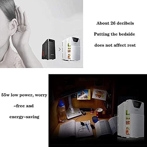SXxingkong Bedroom Mini Fridge 20L with Digital Display,Small Car Fridge Portable Cooler and Heater AC/DC Powered for Skin Care, Food, Car, Trave