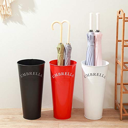 OUSIKA Umbrella Stands,Modern Umbrella Bucket with Letter, Storage Barrel for Organize Canes and Umbrellas, Metal Umbrella Stand Holder, Home Rac