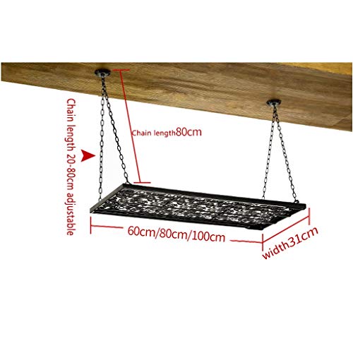 Stylish Simplicity Wine Rack Retro Metal Simple Style Iron Chain Creative Display Storage Floating Wine Rack Household Goblet Rack - Restaurant K