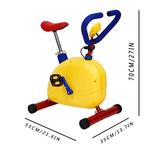 PHASFBJ Fun And Fitness Kids Exercise Bike Equipment, Kid Stationary Bike Indoor Toddler Workout Exercise Exercise Bikes, Suitable For 3 To 8 Yea