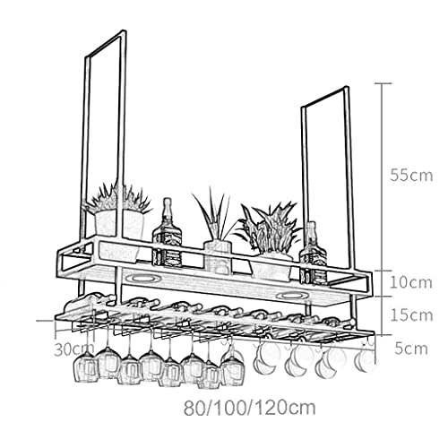 EYLINK Wine Racks,Wine Glass Rack Cabinet Holder - Wall Bottle Glass Shelf Ceiling, Wine Cabinet Barniture, Wine Storage Display