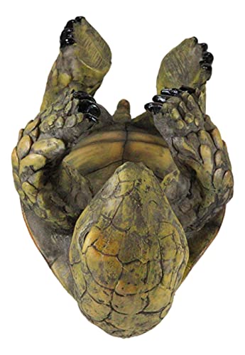 Ebros Gift Tipsy Drinking Reptile Turtle Tortoise Wine Bottle Holder Caddy Figurine Animal Pet Wildlife Nature Accent Sculpture Wine Rack Stand