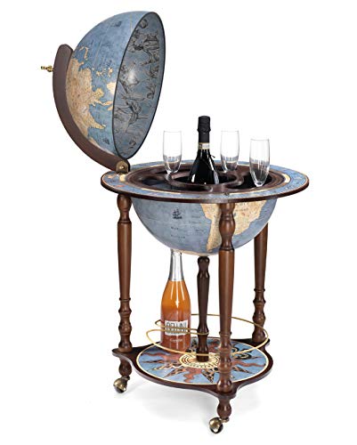 Da Vinci "Blue Dust" "Made in Italy" Bar Globe with Certificate of Authenticity