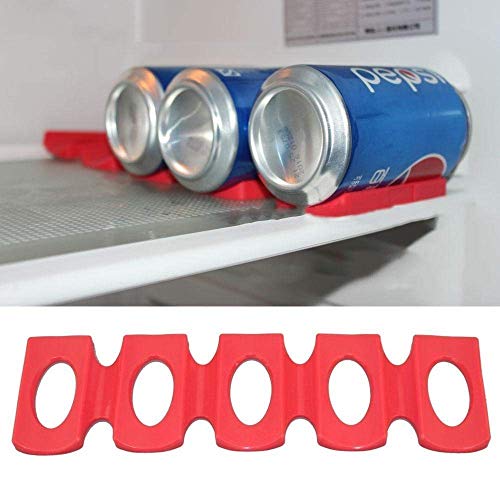 Happy Fox | Bottle and Can Stacker for Fridge,Hold Maximum 15 Bottles, Perfect for Bar Cabinet BBQ Party Pack of .(Red 2)…