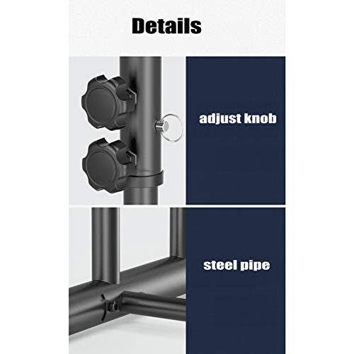 ZXYWW Pull Up Dip Station for Home Gym, 5 Grade Height Adjustable Strength Training Workout Equipment, Heavy Duty Power Tower - 800 Lbs