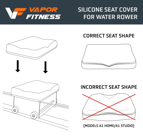Silicone Rowing Machine Seat Cover Compatible with The Water Rowing Machine - Rowing Machine Cushion Alternative - Water Rower Accessories