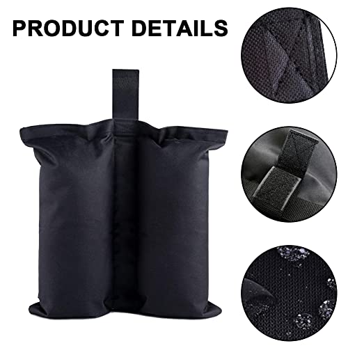 TSLBW Set of 4 Gazebo Sand Weights Bags 800D Heavy Duty Double-Stitched Sand Weight Bags SandBags Weights for Pop up Canopy Tent, Patio Umbrella,