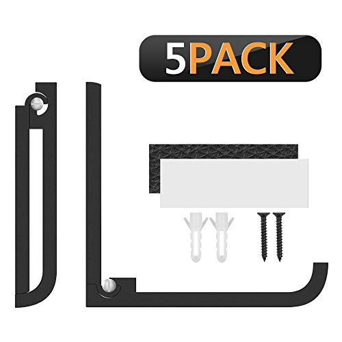 Geekria Foldable Wall Mount Headphones Holder, Headset Wall Hanger, Aluminum Wall Mount Hook, Hold Up to 1kg with 3M Tape, 20kg with Screws, Stan