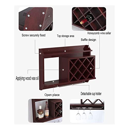 NEOCHY Modern Minimalist Wall Wine Rack, Wall Decoration Rack Restaurant Hanging Wine Cabinet