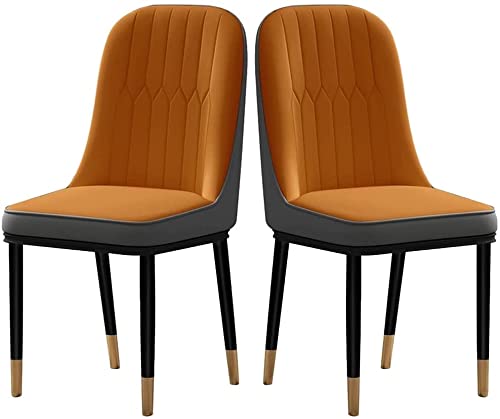 dining chair Dining Chairs Set - Corner Kitchen Counter Chairs, Kitchen Dining Room Chairs Set of 2 Modern PU Water Proof Leather High Back Soft