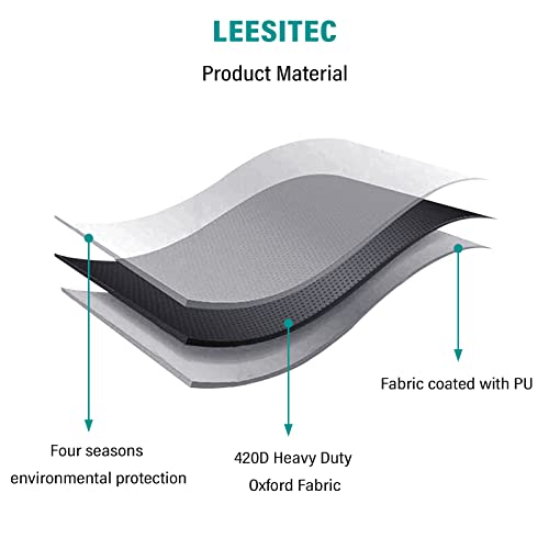 Garden Furniture Covers, Square Outdoor Furniture Cover Waterproof, 600D Durable Heavy Duty Patio Table Cover, Windproof Patio Cover Black Fits u