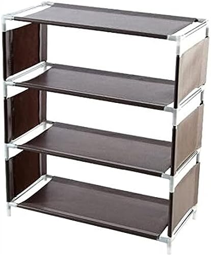 KRHINO Shoe Rack Multi-storey Shoe Rack Multi-functional Organizer Household Cloth Storage Rack Easy To Assemble Dormitory (Color : 4 Tier Grey)