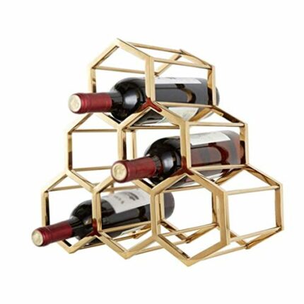 ZYZMH Wine Rack Decoration, European Iron Wine Rack, Nordic Creative Wine Rack, Stainless Steel