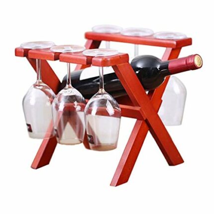 ZYZMH Solid Wood Wine Rack, Nordic Creative Minimalist Home Living Room Cup Holder