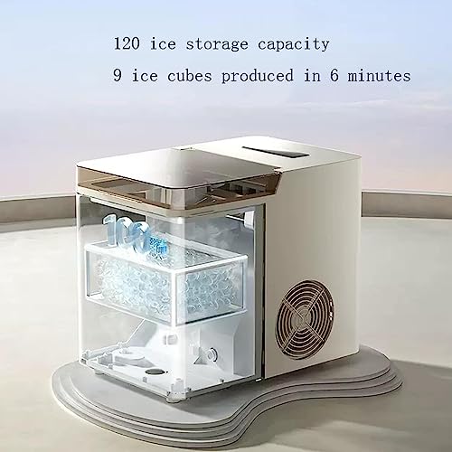 Shykey countertop ice machine Countertop Ice Maker, Ice Maker Machine 7 Mins 9 Bullet Ice, 30lbs/24Hrs, Portable Ice Maker Machine with Self-Clea
