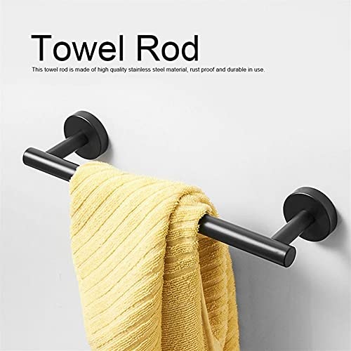 HIGOH Towel Racks,Towel Holder Towel Rail for Bathroom, Stainless Steel Brushed Towel Shelf Bar Rod Hanger Rack Holder Bathroom Towel Storage Org
