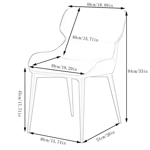 Kitchen Dining Room Furniture Chairs Kitchen Dining Chairs Set Of 4,Water Proof Leather Side Chairs with Carbon Steel Frame,Kitchen Living Room L