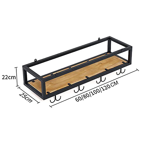 Industrial Style Bar Hanging Wine Rack, Iron Wine Holder, Upside-down Wine Glass Wine Storage Shelf, Bar Hanger Ceiling Wine Hanger Organizer Rac