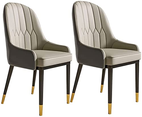 dining chair Office Reception Chairs Business Dining Chairs Set Kitchen Modern Kitchen Dining Chairs Set of 2 Water Proof PU Leather Side Chair w