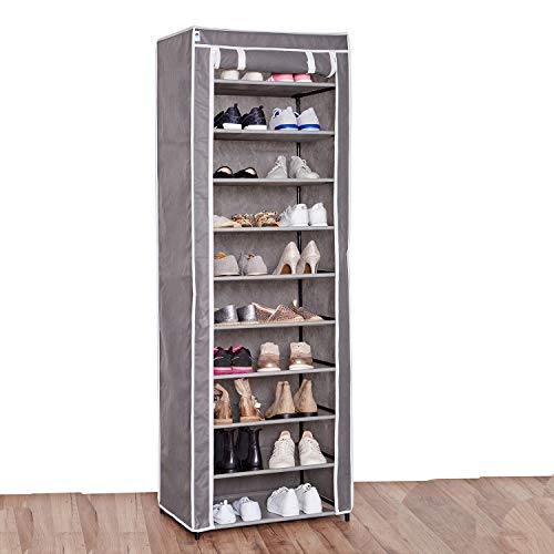 STORE.IT Shoe Cabinet, Vlies/Uni Grau, 175x60x40cm