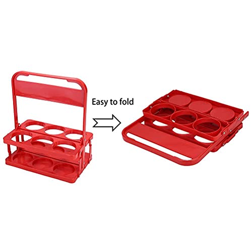 TBEONE Glass Collector Carrier Milk Bottle Holder, Foldable Wine Rack Beer Bottle Portable Wine Beer Rack Basket for Bar Outdoor Picnic Party
