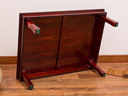 JYDQM Rectangle Table Legs Foldable Living Room Retro Table for Dining Traditional Folding Table
