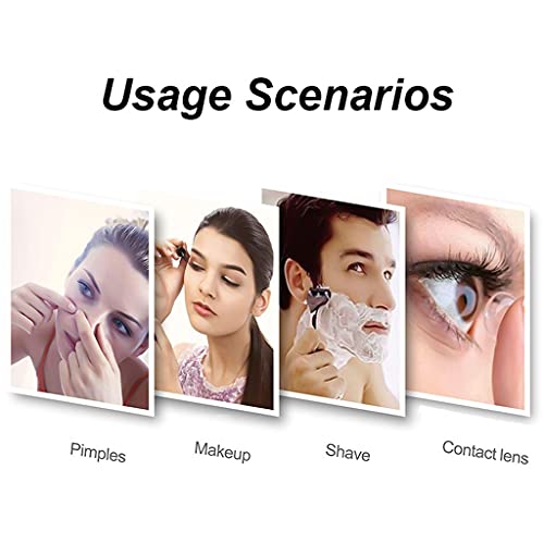 SkiPdr Bathroom Mirror Large round Illuminated Led, Backlit, Wall Mounted Lighted Makeup Vanity Bathroom Living ?Room Bedroo, White Light round,