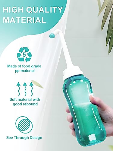 Portable Bidet for Postpartum Care, 500ml Green Travel Bidet Portable Bidet for Toilet UK, Upside Squirt Portable Bidet Squeezable Hygiene Wash f