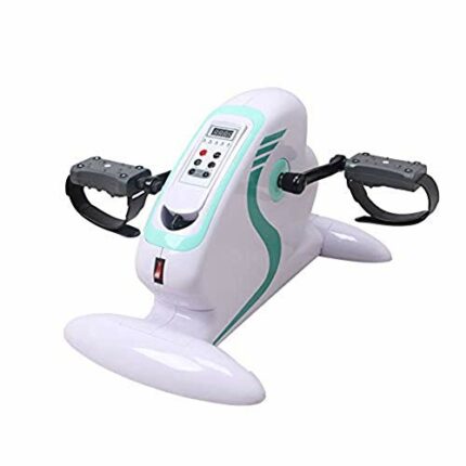 LUNEZY Motorized Exercise Cycle/Bike - Electric Pedal Exerciser with Leg Protector Bracket - Rehabilitation Trainer for The Elderly