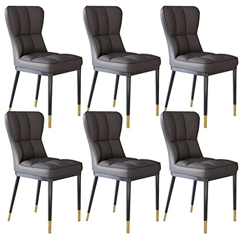 Kitchen Dining Room Furniture Chairs Modern Kitchen Dining Chairs Set Of 4,PU Leather High Back Padded Soft Seat Living Room Chairs Water Proof L