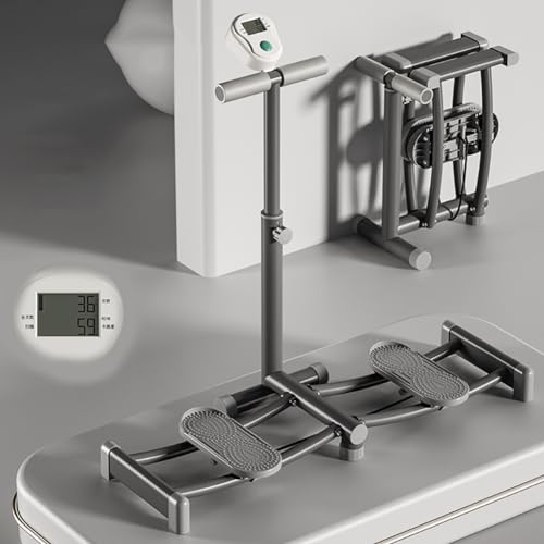 FAcoLL 2 in 1 Leg Exerciser, Leg Stretcher with Counter, Ski Machine Pelvic Floor Muscle Trainer, Fitness Stepper Cardio Trainer Machine, for Bod