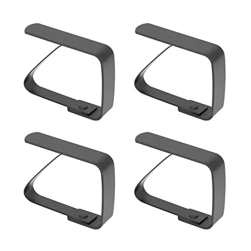 HERCHR Table Cloth Clip,4Pcs Table Cover Clips,Stainless Steel Table Cloth Clips for Outside Table,Adjustable Table Cover Clamps Table Cloth Hold