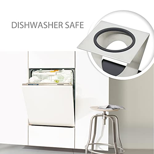 LEVIVO Bottle Holder / Drying Rack for Home Soda Maker Bottles, glass & PET, includes a Drip Catcher Tray, Premium Quality, Clever Z Design, Avai