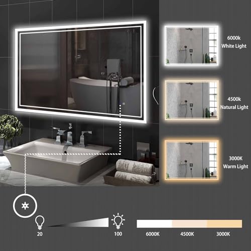LED Bathroom Mirror 36 * 24 Inch