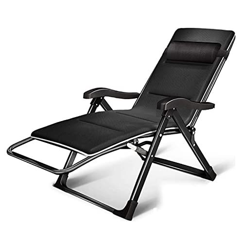 Sywlwxkq Folding Reclining Chairs, Lounger Deck Chairs, Beach Chairs, Sun Lounger, Zero Gravity Chairs, Super Width 66 CM, Beach Patio Garden Cam