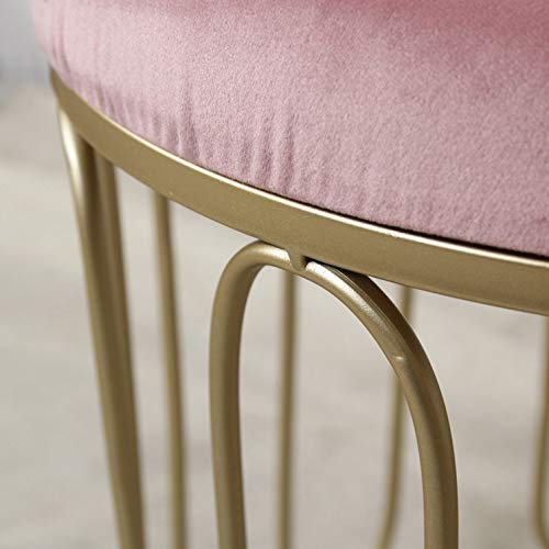 LUKEO Footstool, Fashion Creative Shoe Changing Stool, Home Fabric Makeup Stool, Sofa Stool